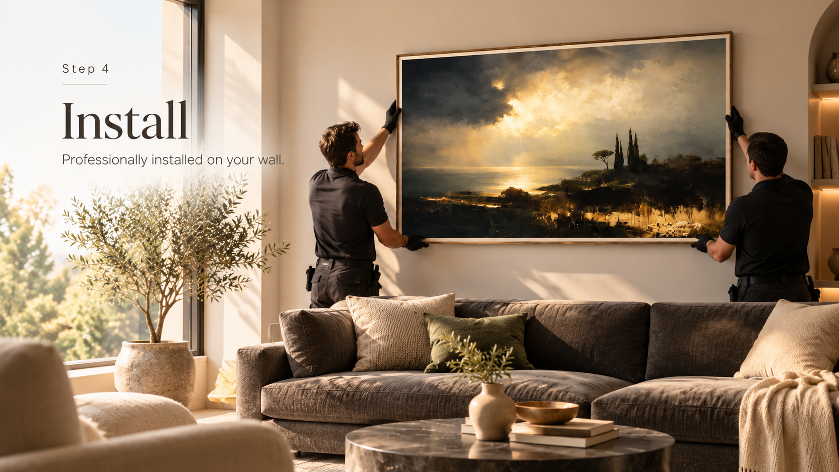 Install: Complete the placement on your wall.